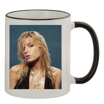 Jessica Simpson 11oz Colored Rim & Handle Mug