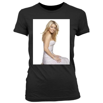 Jessica Simpson Women's Junior Cut Crewneck T-Shirt