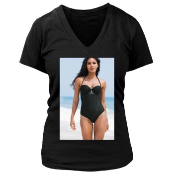 Emanuela de Paula Women's Deep V-Neck TShirt