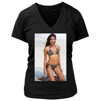 Emanuela de Paula Women's Deep V-Neck TShirt