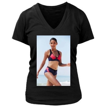 Emanuela de Paula Women's Deep V-Neck TShirt