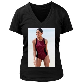 Emanuela de Paula Women's Deep V-Neck TShirt