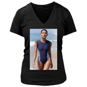 Emanuela de Paula Women's Deep V-Neck TShirt