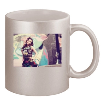 Emilia Clarke 11oz Metallic Silver Mug