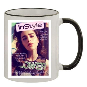 Emilia Clarke 11oz Colored Rim & Handle Mug