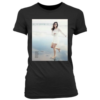 Emilia Clarke Women's Junior Cut Crewneck T-Shirt