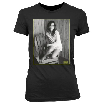 Emilia Clarke Women's Junior Cut Crewneck T-Shirt