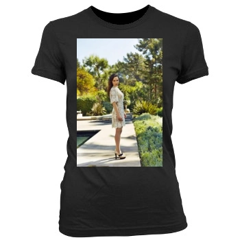 Emilia Clarke Women's Junior Cut Crewneck T-Shirt