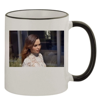 Emilia Clarke 11oz Colored Rim & Handle Mug