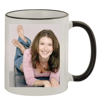 Jewel Staite 11oz Colored Rim & Handle Mug