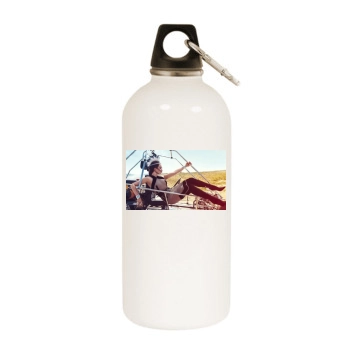 Emilia Clarke White Water Bottle With Carabiner