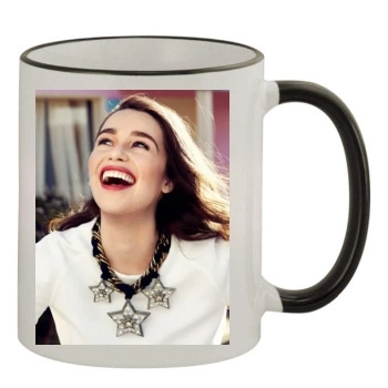 Emilia Clarke 11oz Colored Rim & Handle Mug