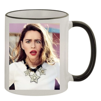 Emilia Clarke 11oz Colored Rim & Handle Mug