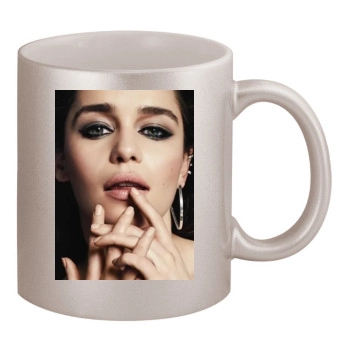 Emilia Clarke 11oz Metallic Silver Mug