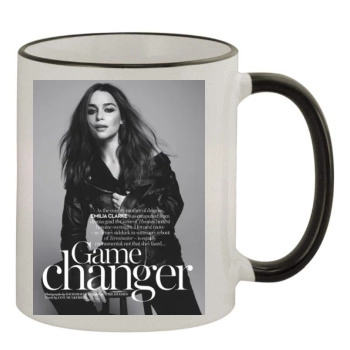 Emilia Clarke 11oz Colored Rim & Handle Mug