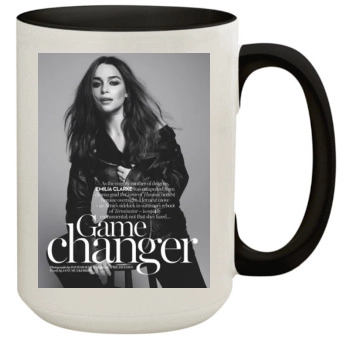 Emilia Clarke 15oz Colored Inner & Handle Mug