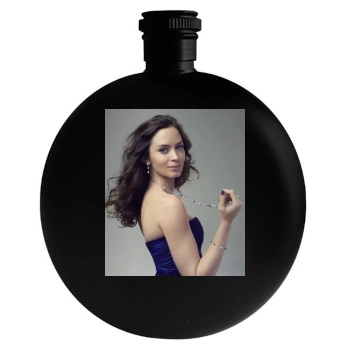 Emily Blunt Round Flask