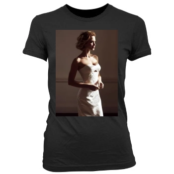 Emily Blunt Women's Junior Cut Crewneck T-Shirt