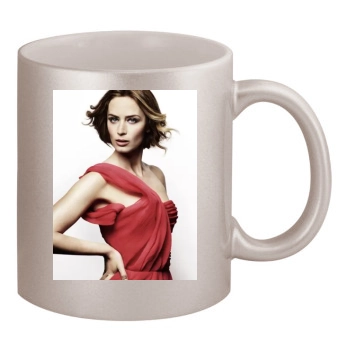 Emily Blunt 11oz Metallic Silver Mug