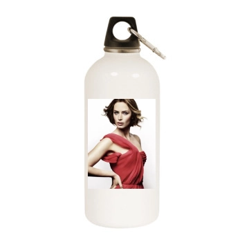 Emily Blunt White Water Bottle With Carabiner