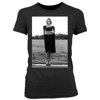 Emily Blunt Women's Junior Cut Crewneck T-Shirt