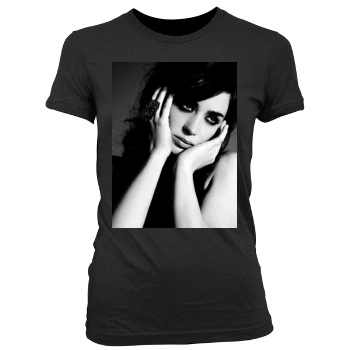 Emily Blunt Women's Junior Cut Crewneck T-Shirt