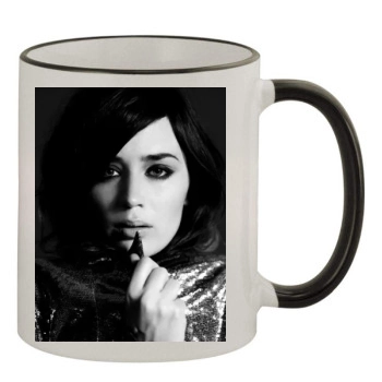 Emily Blunt 11oz Colored Rim & Handle Mug