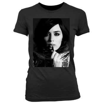 Emily Blunt Women's Junior Cut Crewneck T-Shirt