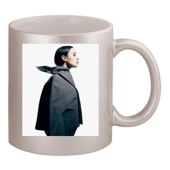 Emily Blunt 11oz Metallic Silver Mug