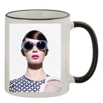 Emily Blunt 11oz Colored Rim & Handle Mug