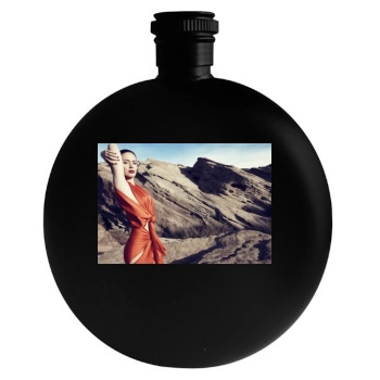 Emily Blunt Round Flask