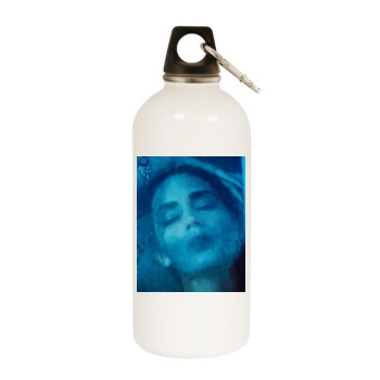 Emily Blunt White Water Bottle With Carabiner