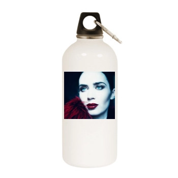 Emily Blunt White Water Bottle With Carabiner