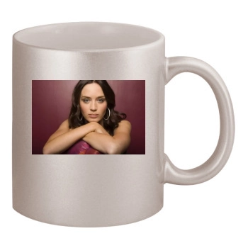 Emily Blunt 11oz Metallic Silver Mug