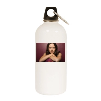 Emily Blunt White Water Bottle With Carabiner