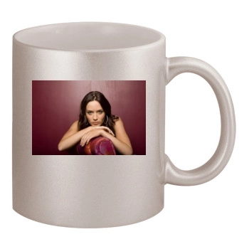 Emily Blunt 11oz Metallic Silver Mug