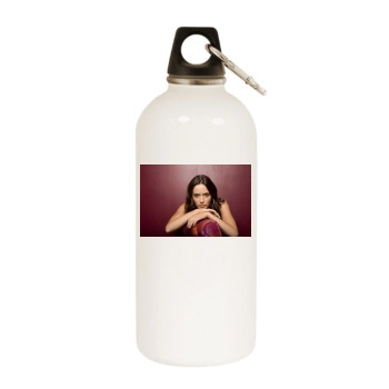 Emily Blunt White Water Bottle With Carabiner