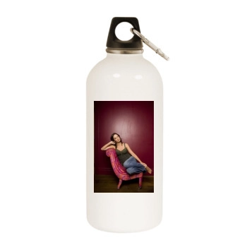 Emily Blunt White Water Bottle With Carabiner