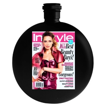 Emily Blunt Round Flask