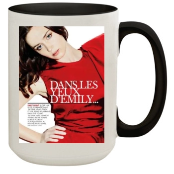 Emily Blunt 15oz Colored Inner & Handle Mug