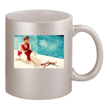 Emily Blunt 11oz Metallic Silver Mug