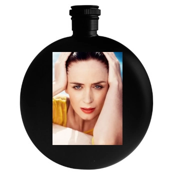 Emily Blunt Round Flask