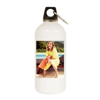 Emily Blunt White Water Bottle With Carabiner