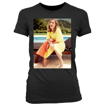 Emily Blunt Women's Junior Cut Crewneck T-Shirt