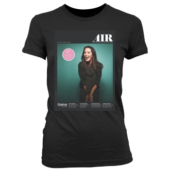 Emily Blunt Women's Junior Cut Crewneck T-Shirt