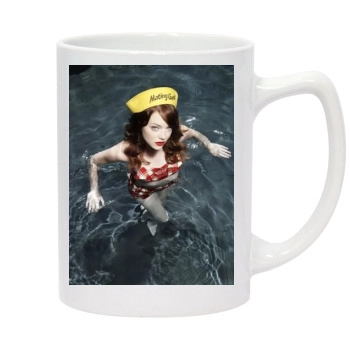 Emma Stone 14oz White Statesman Mug