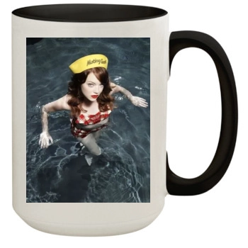 Emma Stone 15oz Colored Inner & Handle Mug