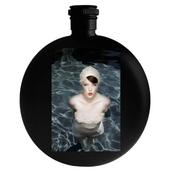 Emma Stone Round Flask