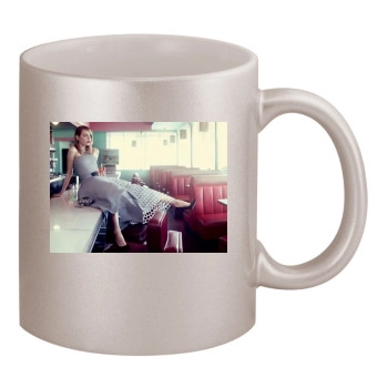 Emma Stone 11oz Metallic Silver Mug