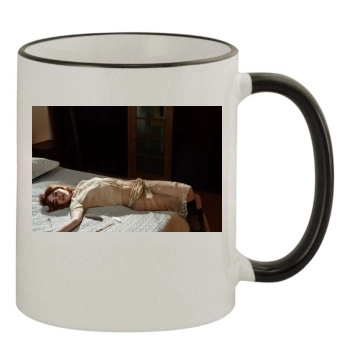 Emma Stone 11oz Colored Rim & Handle Mug